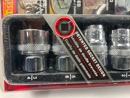 Powerbuilt 941323 8 Piece Zeon SAE Socket Set For Damaged Bolts, 1/4''-3/4'' Sizes