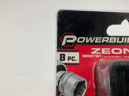 Powerbuilt 941323 8 Piece Zeon SAE Socket Set For Damaged Bolts, 1/4''-3/4'' Sizes