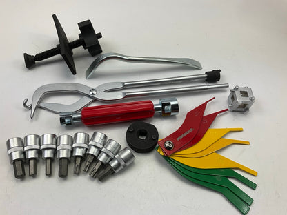 Powerbuilt 948007 Complete Brake Service Tool Set, 15 Piece Brake Piston Tool