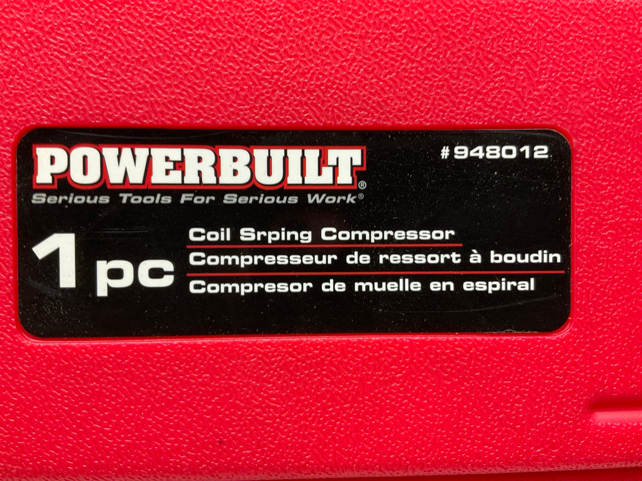 USED #1 - Powerbuilt 948012 Coil Spring Compressor