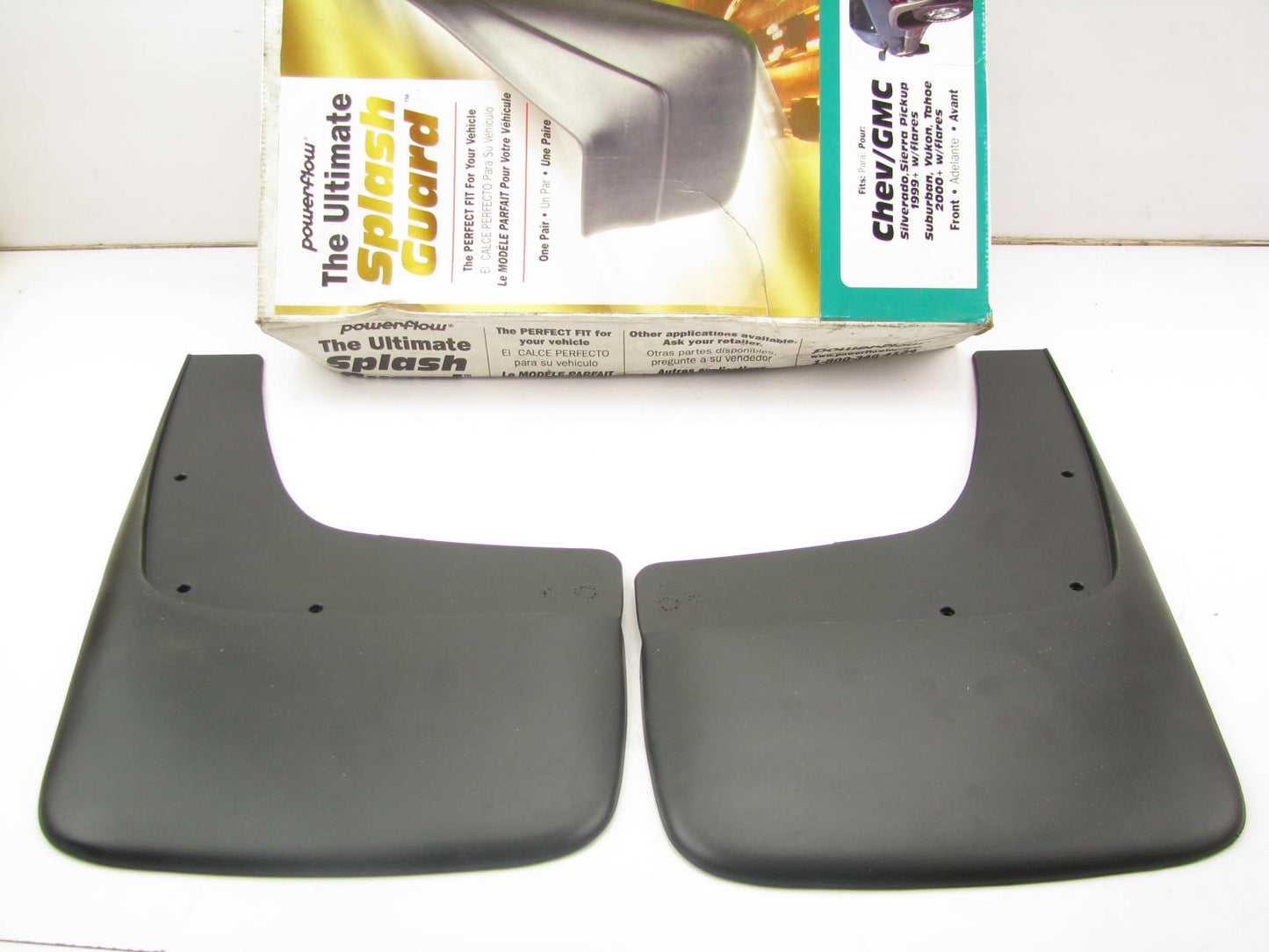 Powerflow 2105 Front Splash Guards For 1999+ Chevrolet GMC Pickups W/ Flares