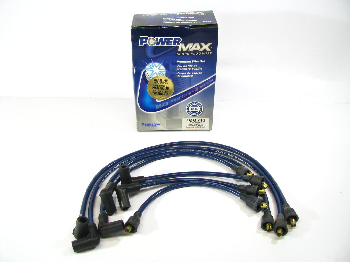 Powermax 700713 Universal Marine Ignition Spark Plug Wire Set - 8mm 6 Cylinder
