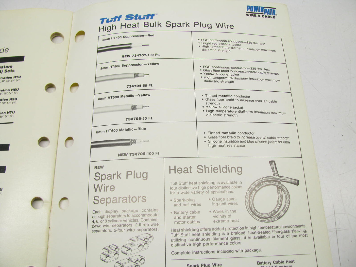 Powerpath TD89-47 Spark Plug Wire Set Catalog & Application Guide - 1989, 19 PGS