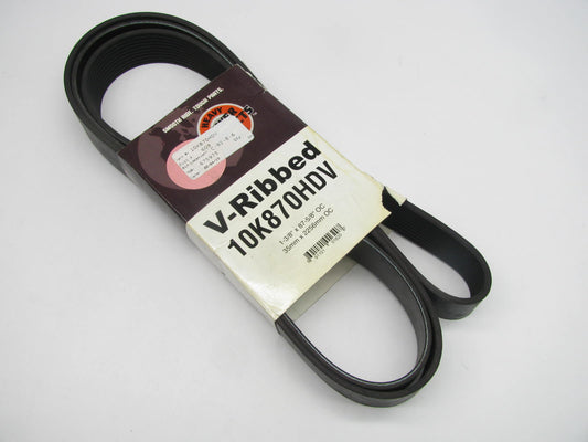 Powerproducts 10K870HDV Serpentine Belt - 1-3/8'' X 87-5/8'' - 10 Ribs