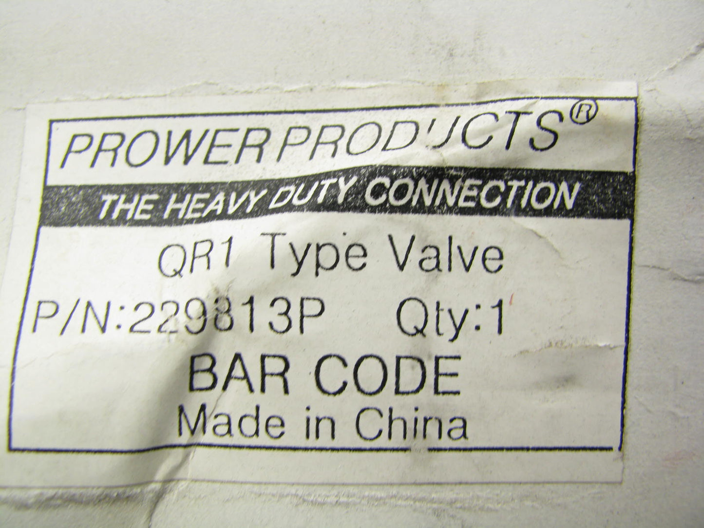 Powerproducts QR1 229813P Quick Release Valve Replaces: 229813 229813N 229813R
