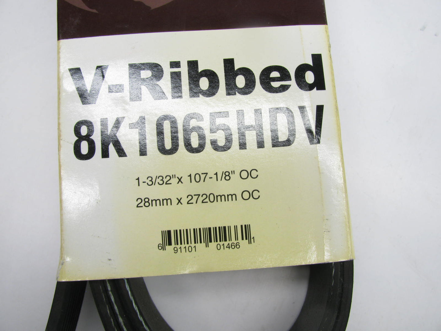 Powerproducts 8K1065HDV Serpentine Belt - 1.12'' X 107.00'' - 8 Ribs