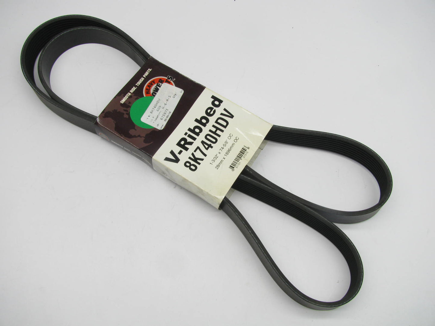 Powerproducts 8K740HDV Serpentine Belt - 1.12'' X 74.625'' - 8 Ribs