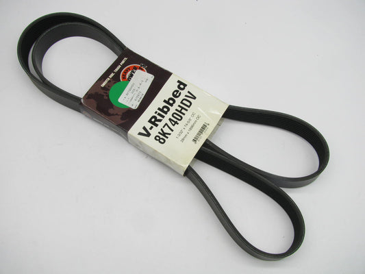 Powerproducts 8K740HDV Serpentine Belt - 1.12'' X 74.625'' - 8 Ribs