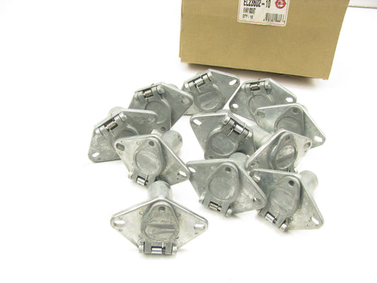 (10) Powerproducts EL23602 6 Conductor Sockets 2 Bolt Mount - Trailer Connector