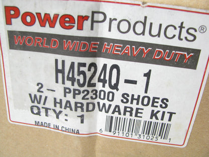 Powerproducts 4524Q Brake Shoes & Hardware Kit 16-1/2'' X 5'' Meritor, 23K Lbs