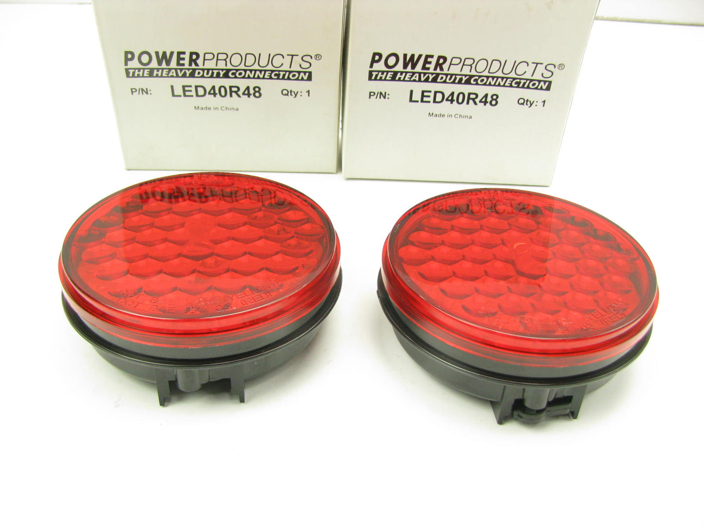 (2) Powerproducts LED40R48 40 Series 4'' Round Stop/Turn/Tail Lamp - 48 LED