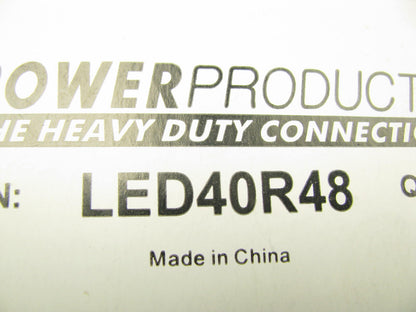 (2) Powerproducts LED40R48 40 Series 4'' Round Stop/Turn/Tail Lamp - 48 LED