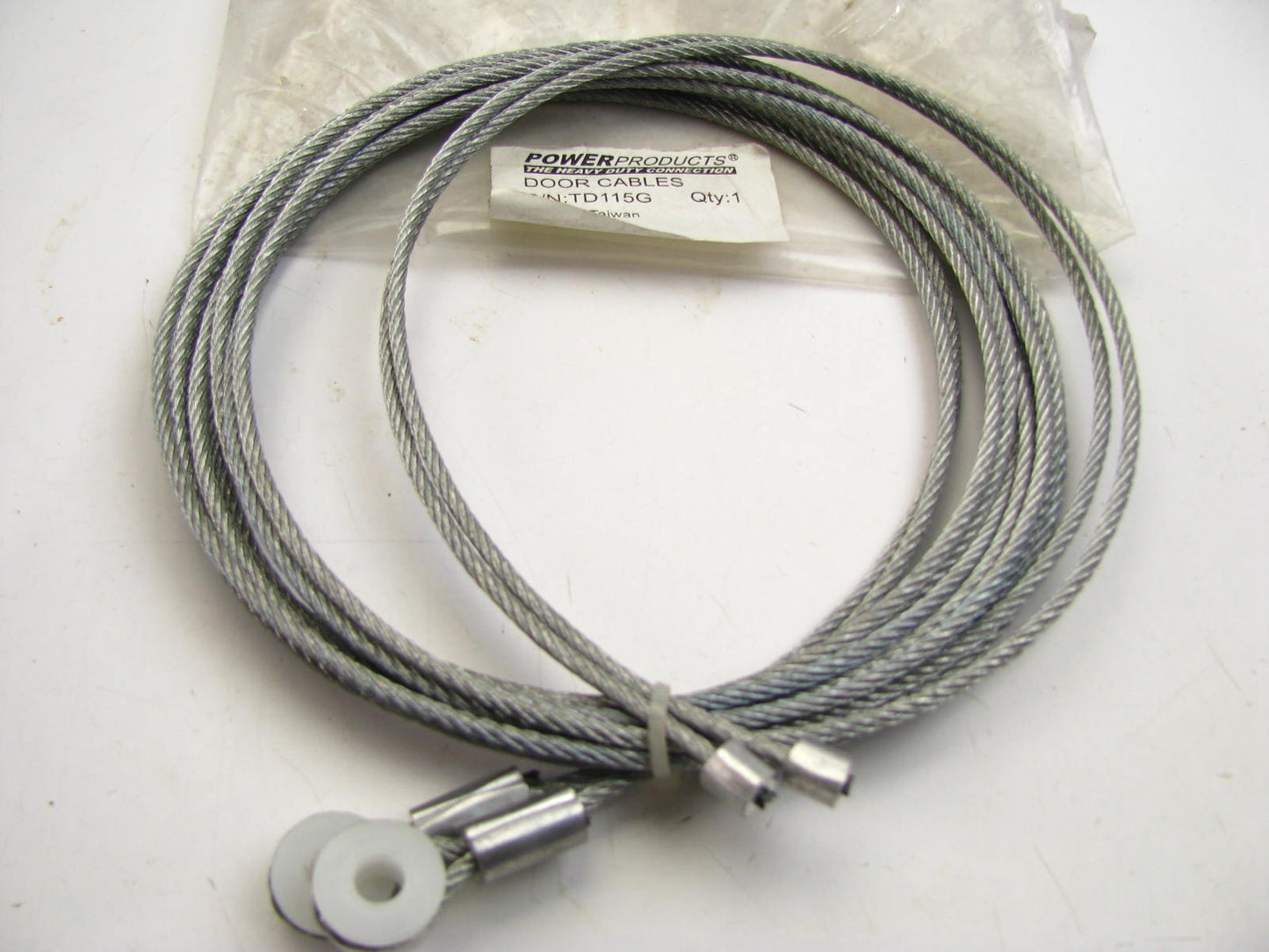 Todco TD115G 115'' Roll Up Door Cables, Pair, Galvanized