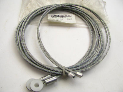 Todco TD115G 115'' Roll Up Door Cables, Pair, Galvanized