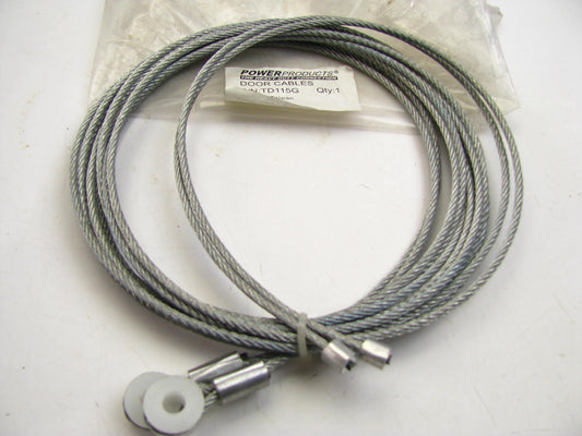 Todco TD115G 115'' Roll Up Door Cables, Pair, Galvanized