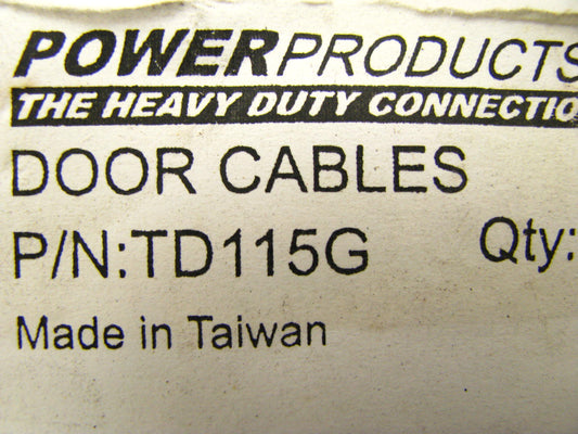 Todco TD115G 115'' Roll Up Door Cables, Pair, Galvanized