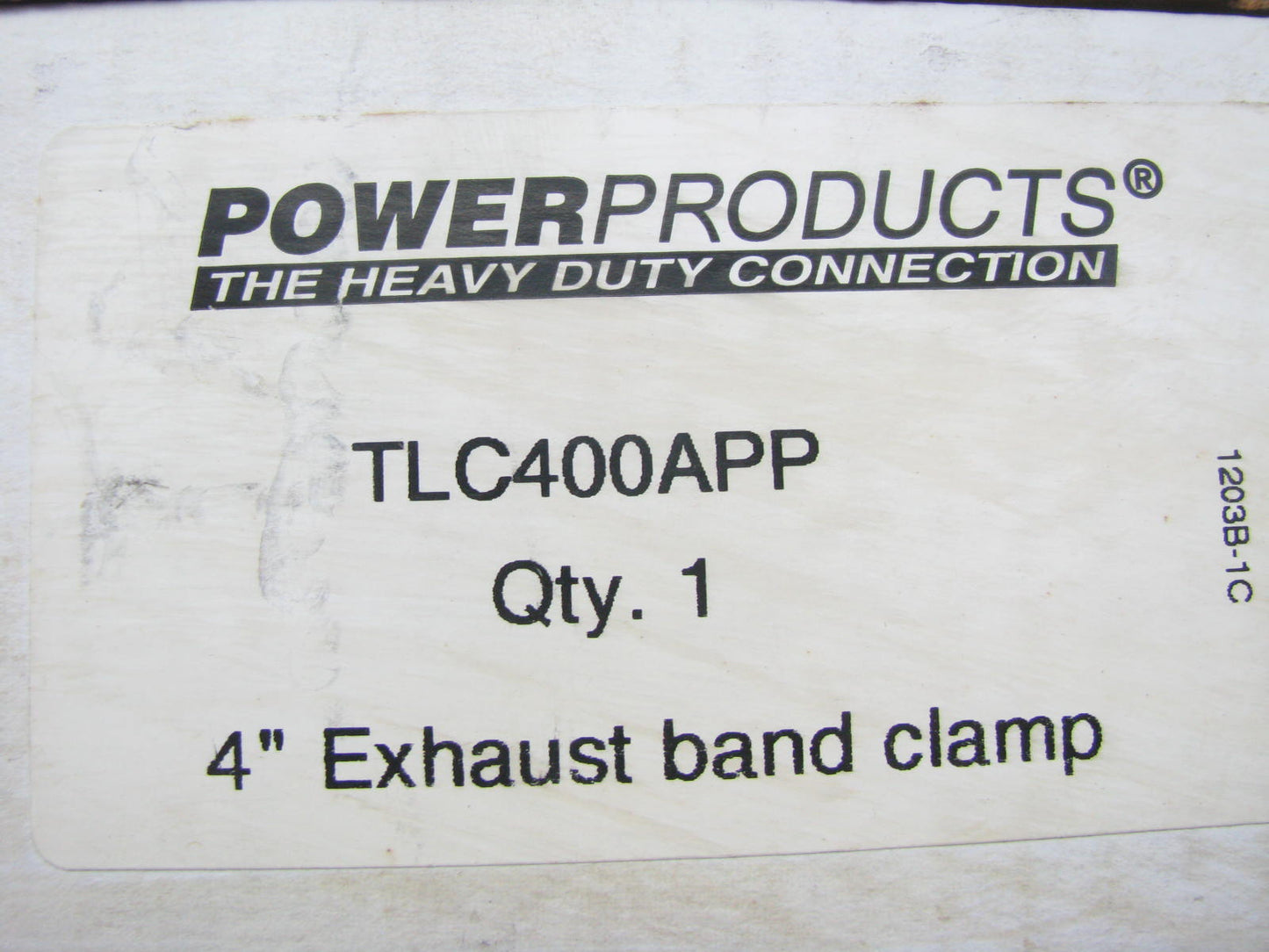 Powerproducts TLC400APP 4'' Exhaust Band Clamp