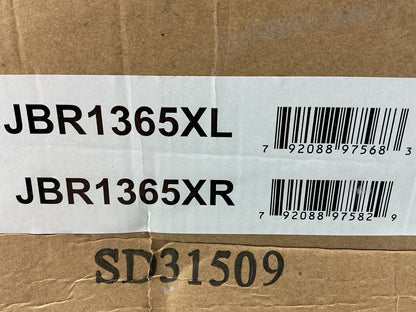 Powerstop JBR1365XPR Rear Performance Drilled & Slotted Brake Rotor Kit