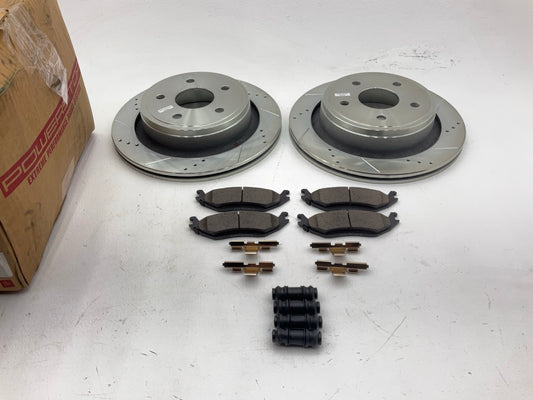 Powerstop K2172-36 Z36 Rear Performance Brake Rotor Upgrade Kit W/ Brake Pads