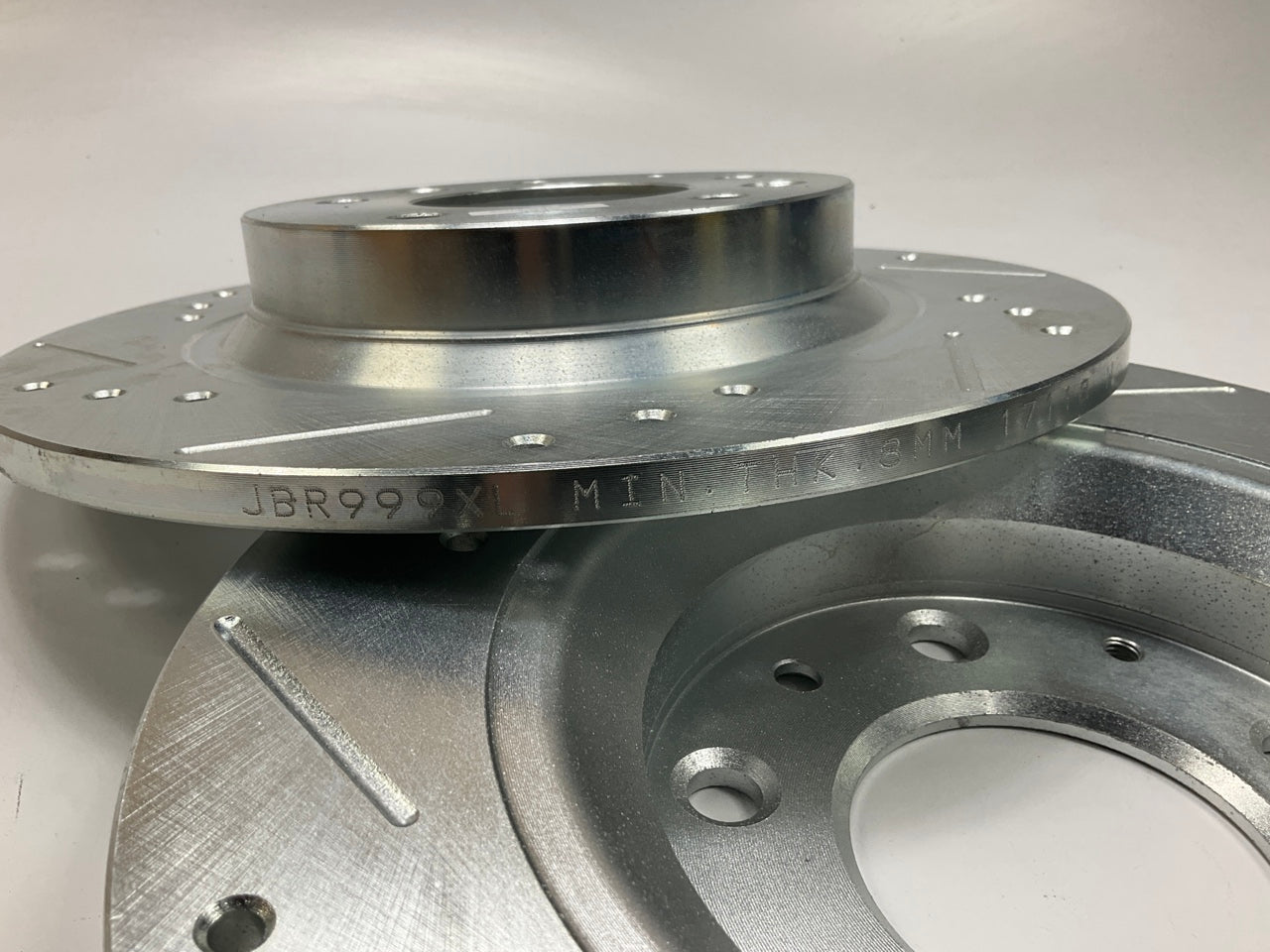 ROTORS ONLY - Powerstop K2451 Rear Slotted & Drilled Disc Brake Rotors