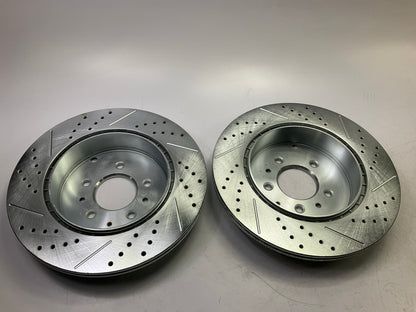 Powerstop K5877 Rear Performance Brake Rotor Pair - 2007-2015 Mazda CX-9