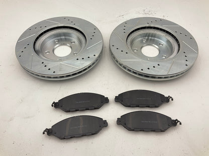 Powerstop K6496 Front Performance Brake Rotor Upgrade Kit W/ Pads