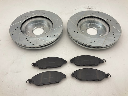 Powerstop K6496 Front Performance Brake Rotor Upgrade Kit W/ Pads