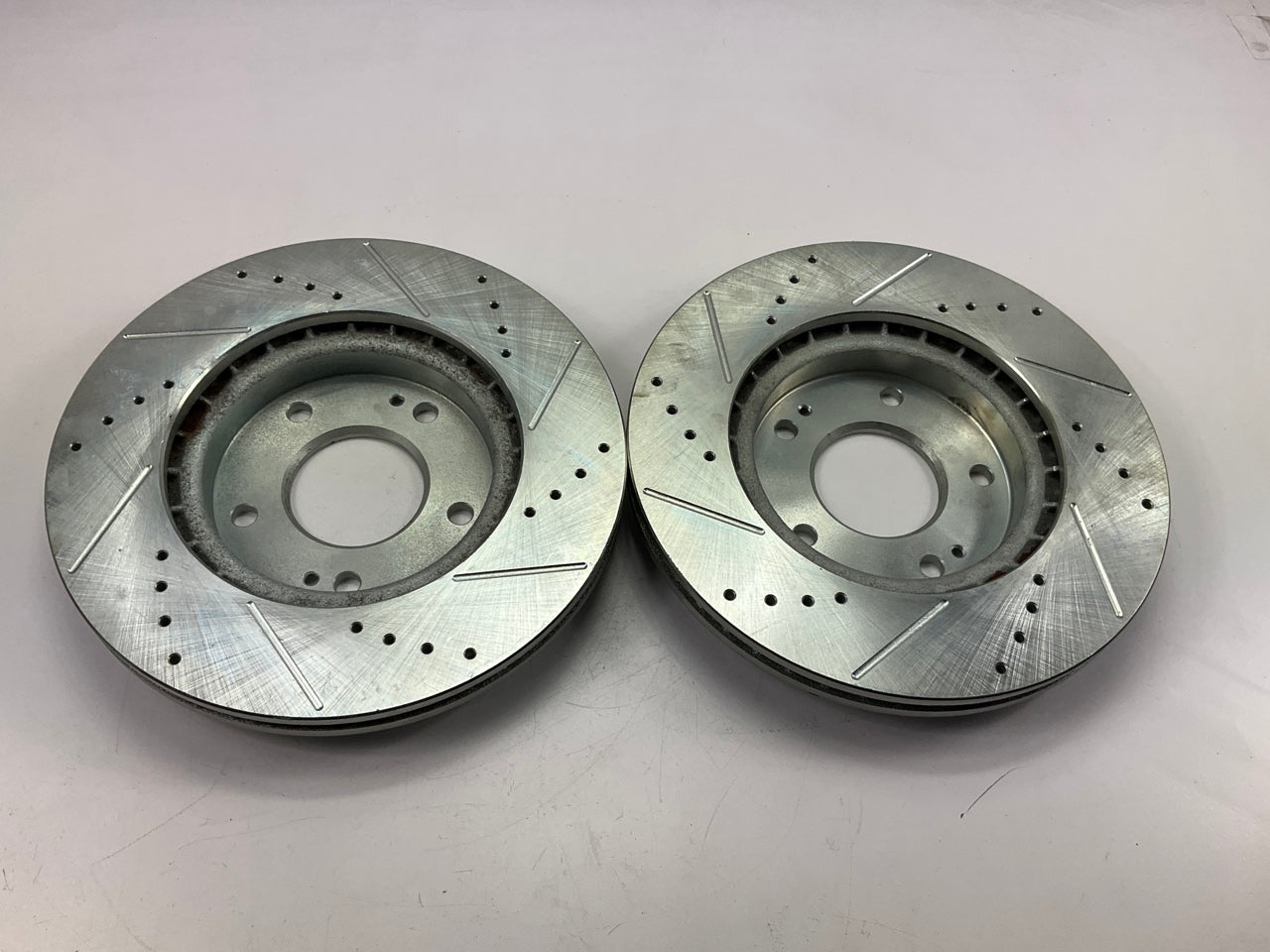 Powerstop K6503 Front Ceramic Brake Pad And Drilled & Slotted Rotor Kit