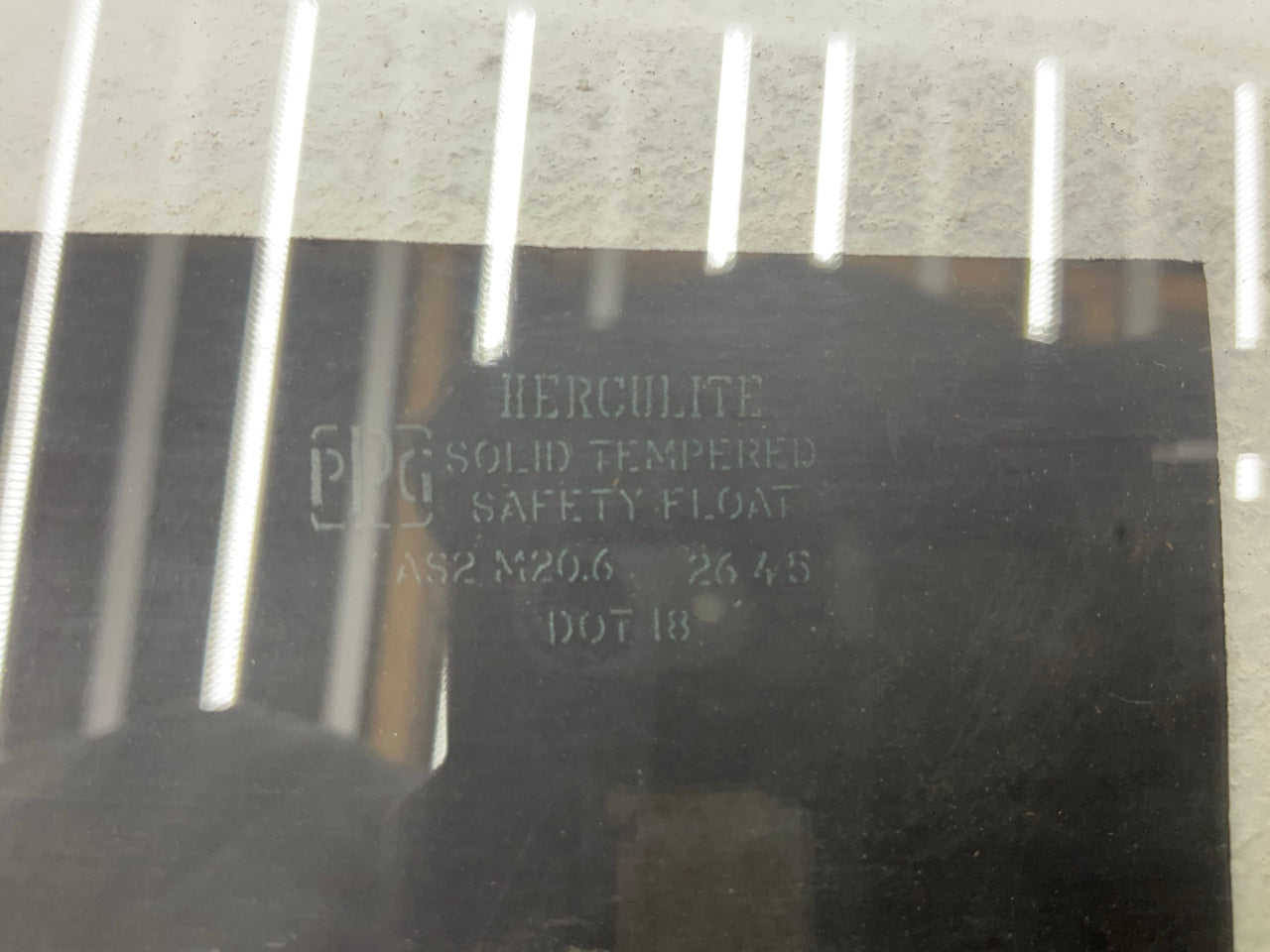 NOS PPG 1111T Herculite Rear Glass For 1972-1975 Dodge Pickup Truck