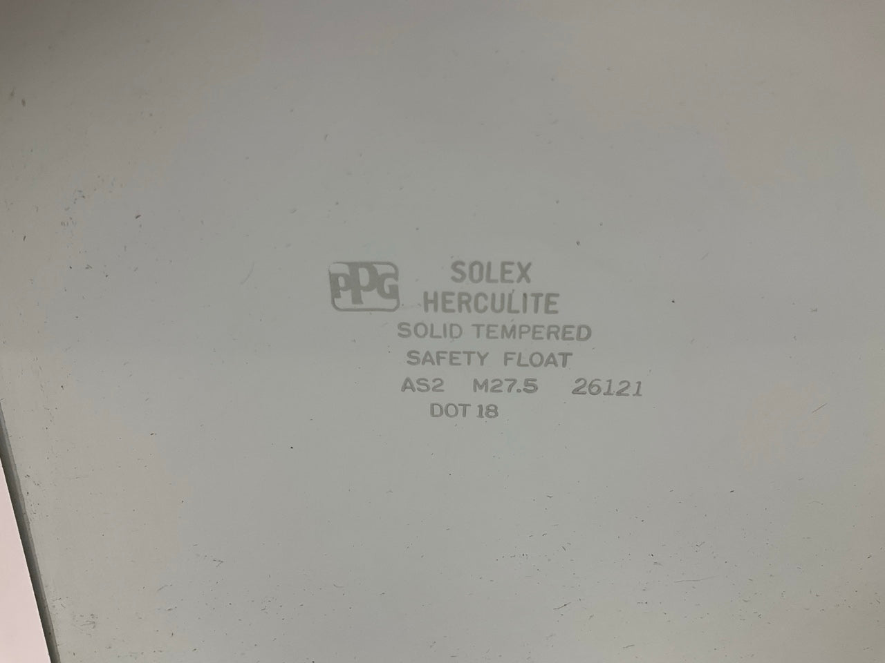 NOS Herculite PPG D5865 Front Right Glass 79-93 Ford Mustang Coupe, Hatchback