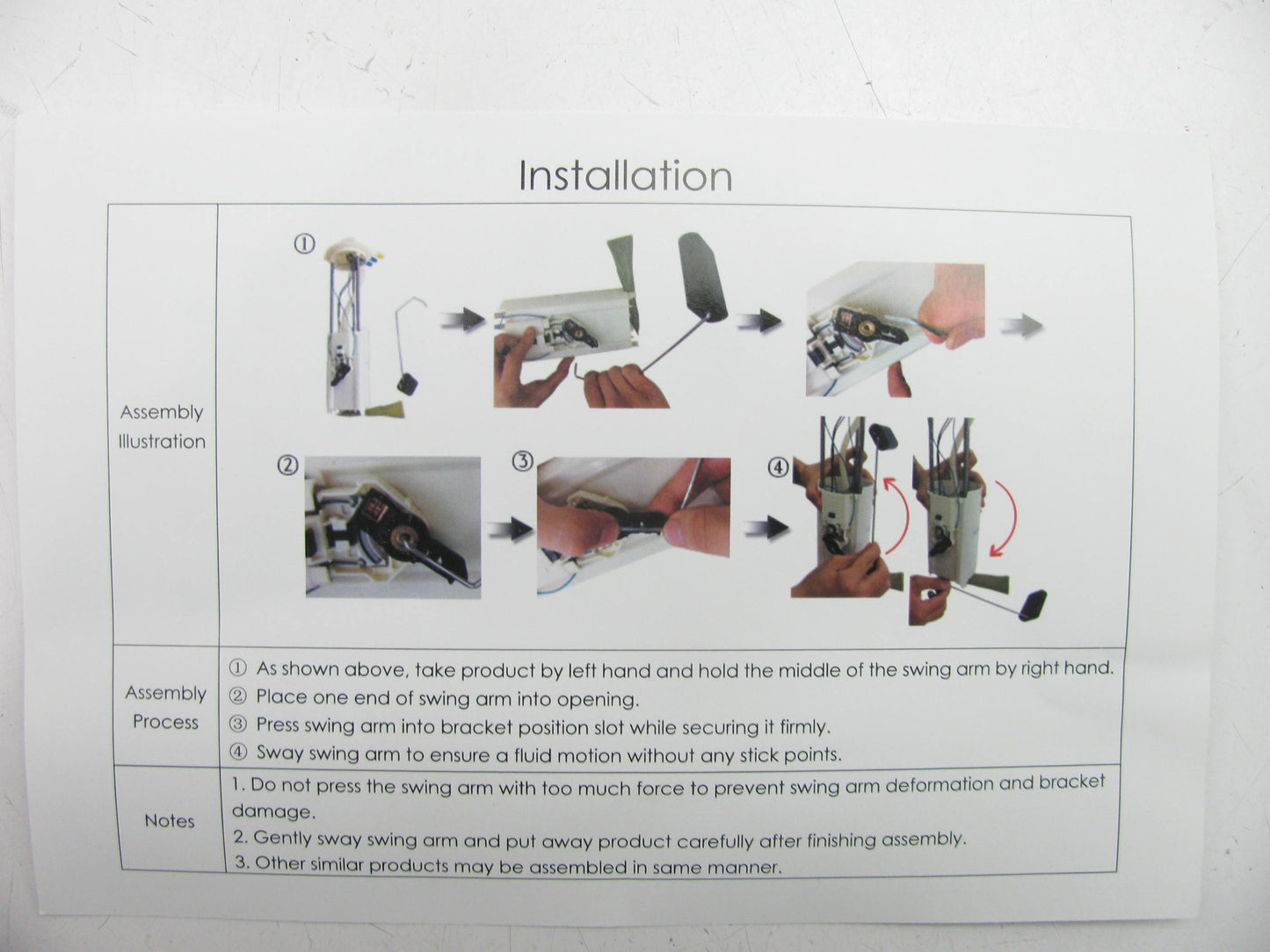 Precise 402-P2434M Fuel Pump Module - MISSING HARDWARE