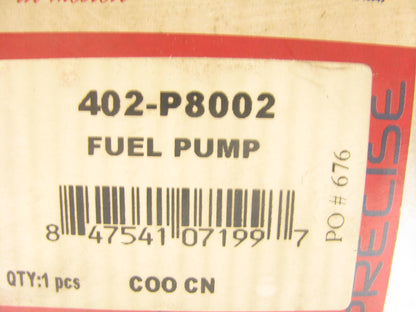 Precise 402-P8002 Replacement In-Tank Electric Fuel Pump