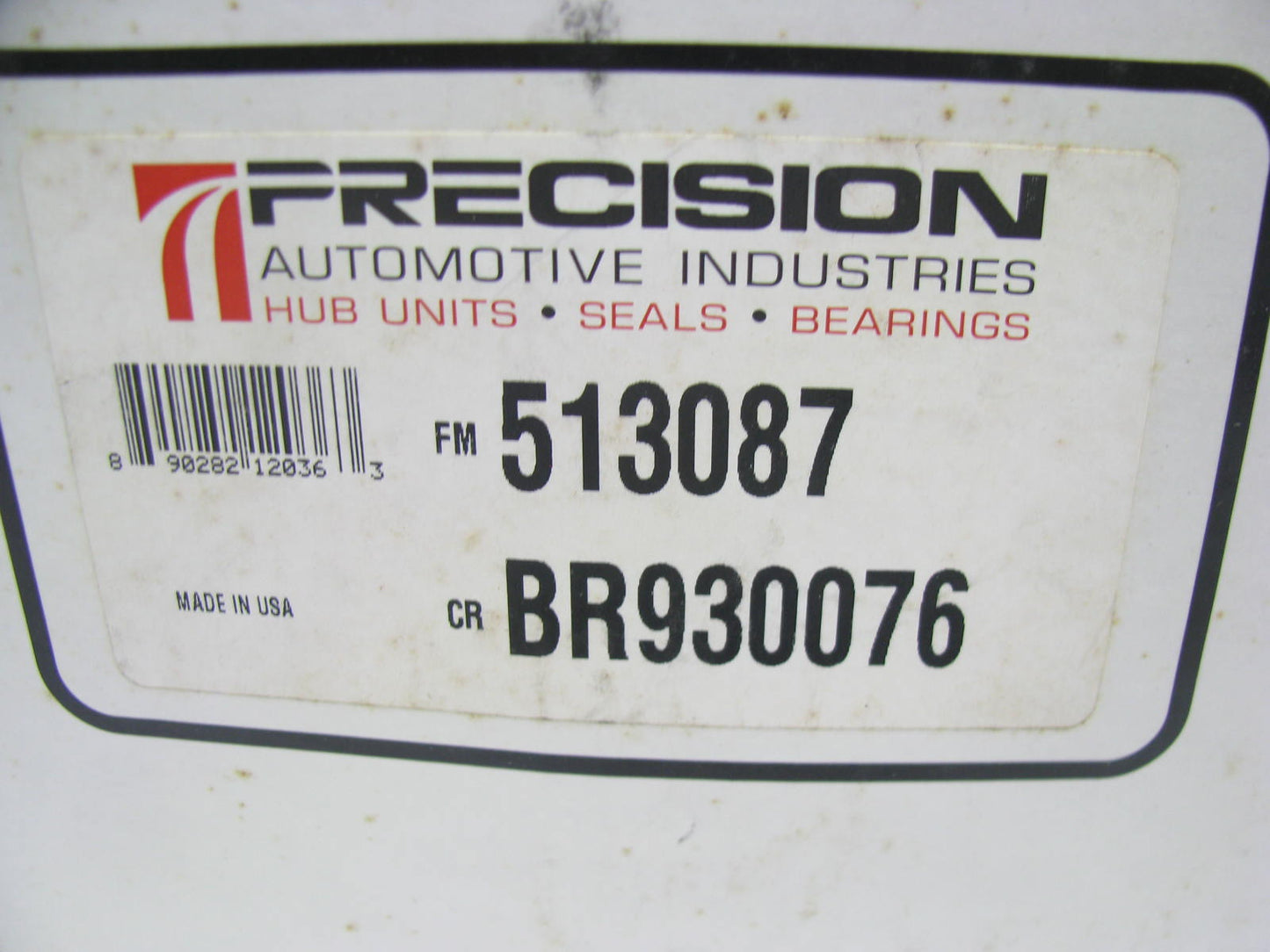 Precision 513087 Wheel Bearing And Hub Assembly - Front