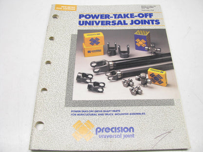 USED - Precision PTO89 PTO Power Take Off / Universal Joints Parts Catalog 1989