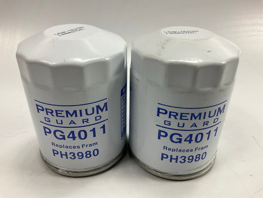 (2) Premium Guard PG4011 Engine Oil Filter