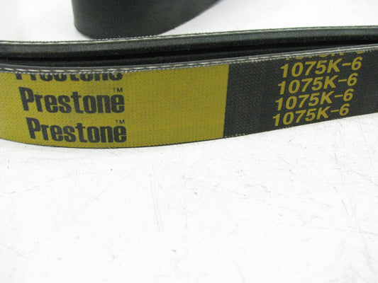 Prestone 1075K-6 Serpentine Belt - 0.84'' X 108.00'' - 6 Ribs