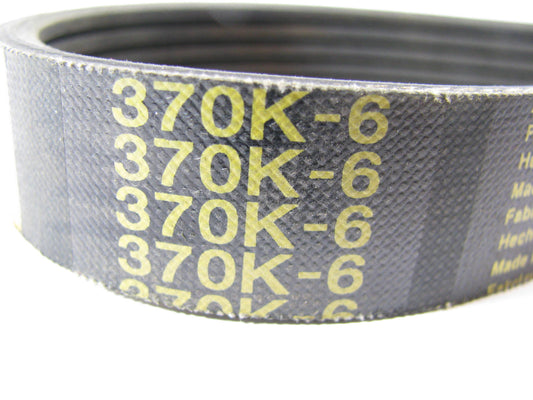 Prestone 370K6 Serpentine Belt - 0.84'' X 37.625'' - 6 Ribs