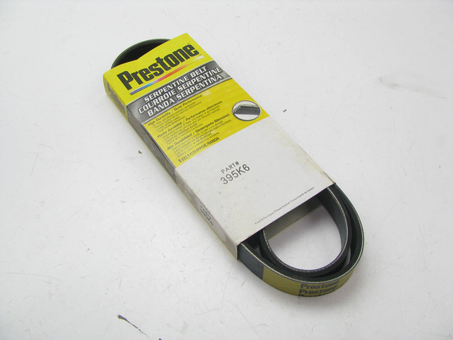 Prestone 395K6 Serpentine Belt - 0.84'' X 40.00'' - 6 Ribs