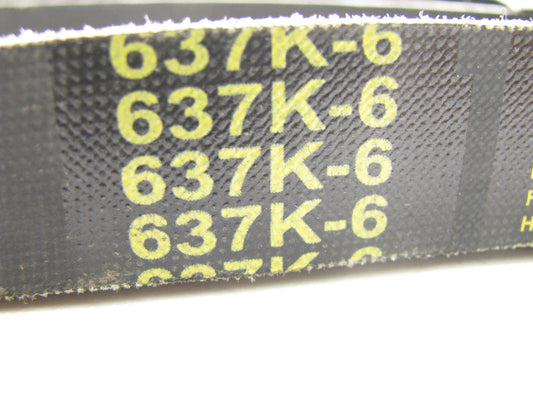 Prestone 637K6 Serpentine Belt - 0.84'' X 64.375'' - 6 Ribs