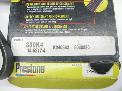 Prestone 880K4 Serpentine Belt - 0.56'' X 88.50'' - 4 Ribs