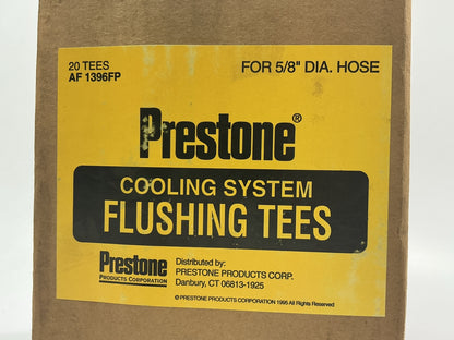 (20) Pack - Prestone AF1396FP Cooling System Flushing Tee Fitting For 5/8'' Hose