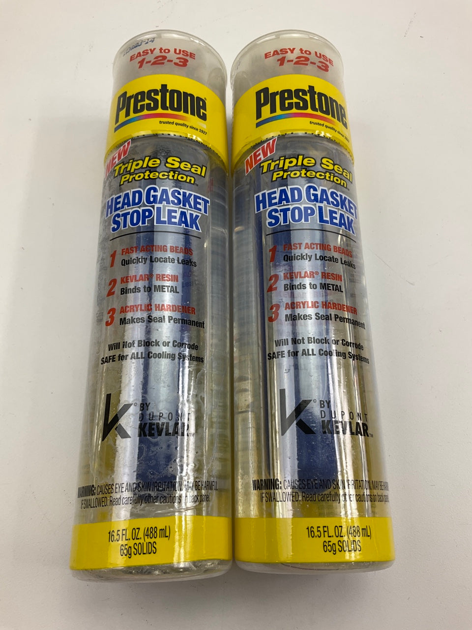 (2) Prestone AS660 Triple Seal Protection Radiator Stop Leak 16.5 Fl. Oz. Bottle