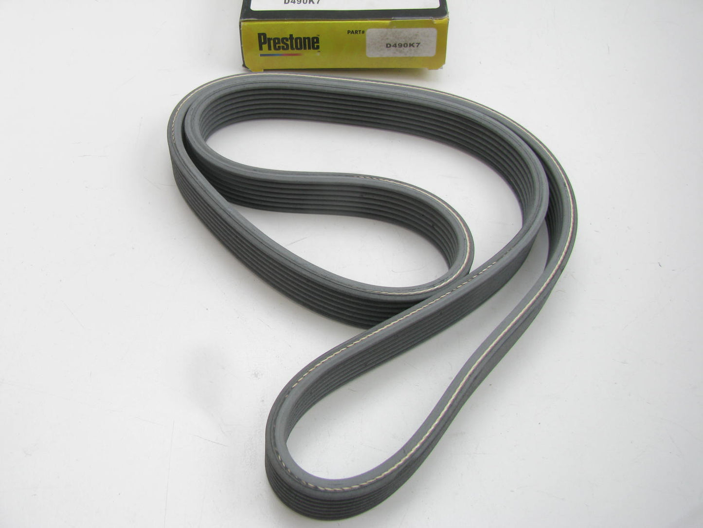 Prestone D490K7 Double Sided Serpentine Belt - 0.98'' X 49.50'' - 7 Ribs