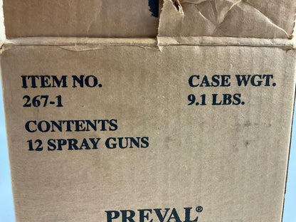 (12) Preval Bottle Sprayer System Fluid Control Paint Metal Steam Any Surface