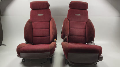 USED - RED ''TURBO'' Seats Removed From 1986 300zx Z31 Turbo, Original Shape