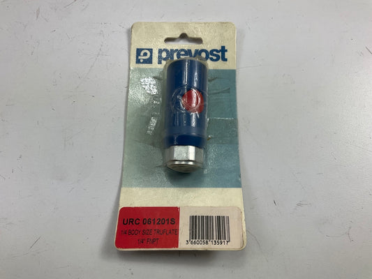 Prevost 061201S High Flow Safety Air Coupler 1/4'' FNPT 1/4'' Female NPT