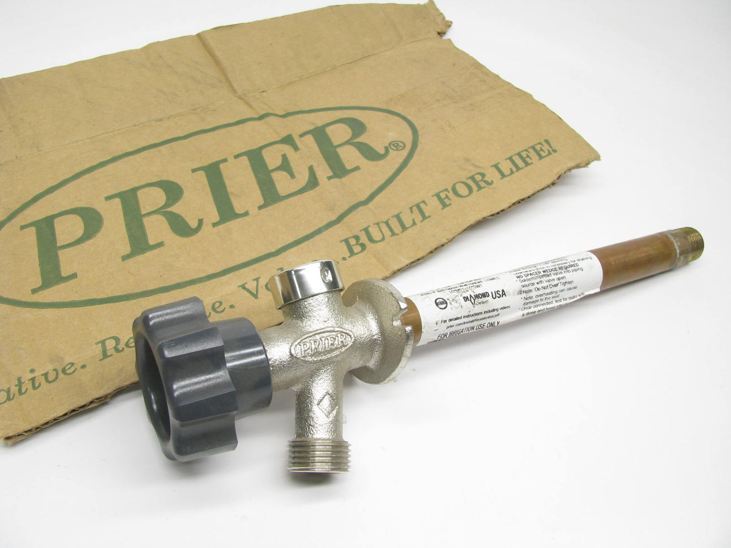 478-08L Prier Products  8-in L 1/2-in MIP Brass Frost Proof Wall Faucet Valve