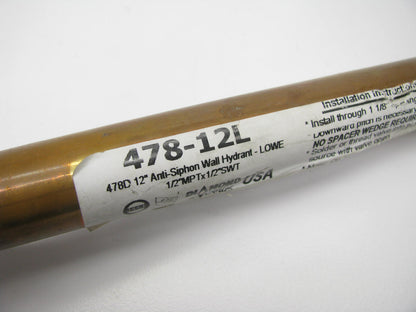 Prier Products  Diamond 12-in L X 1/2-in Mip Brass Anti-Siphon 1/2Turn Sillcock