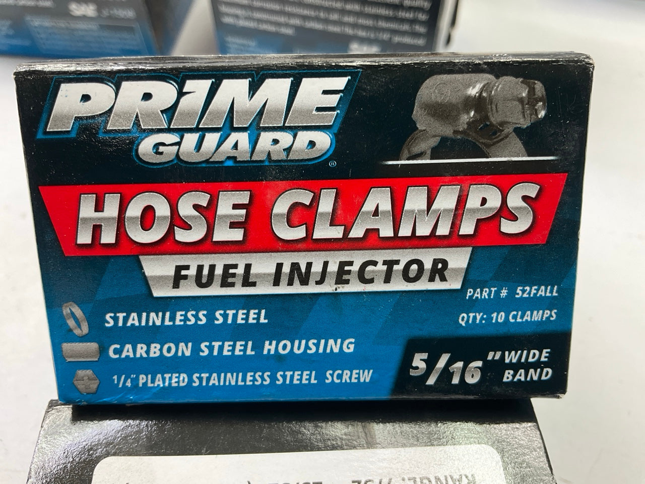 (100) Prime Guard 52FALL Hose Clamps - Range: 7/32''-25/32''