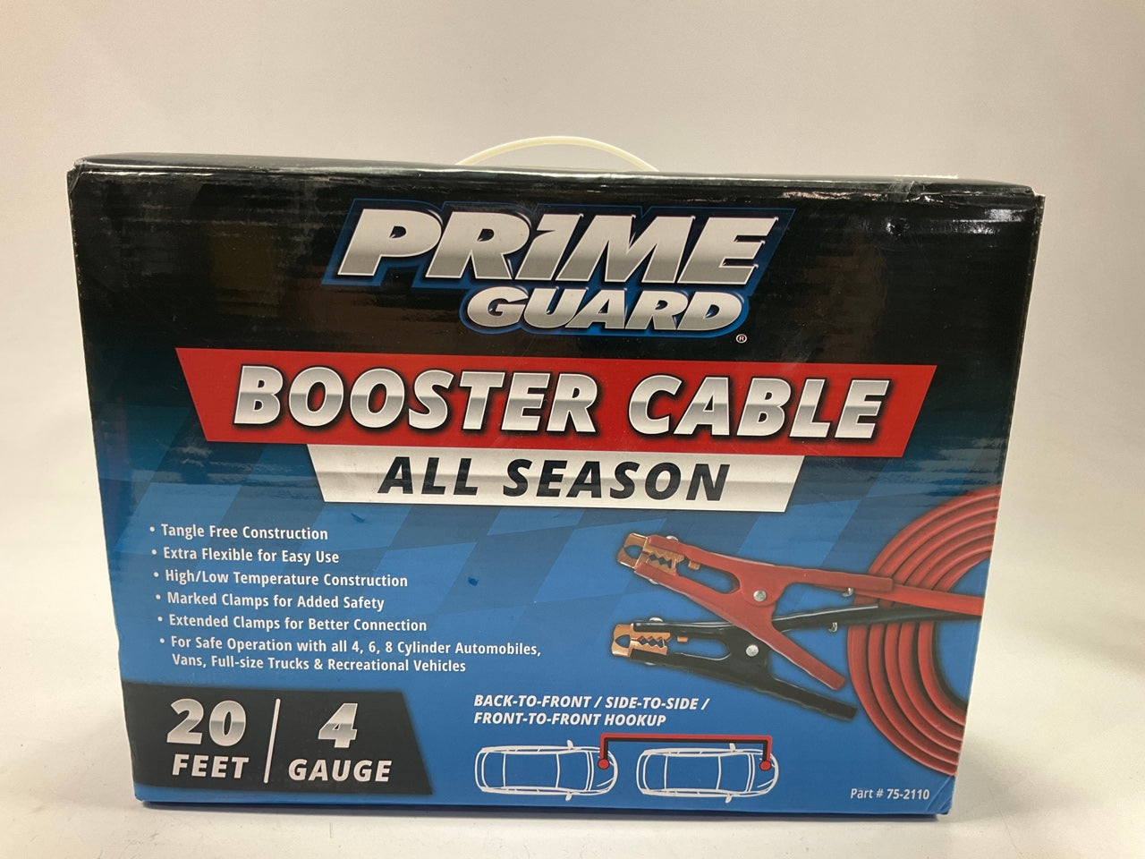 Prime Guard 75-2110 Booster Jumper Booster Cables - 20 Feet, 4 Gauge